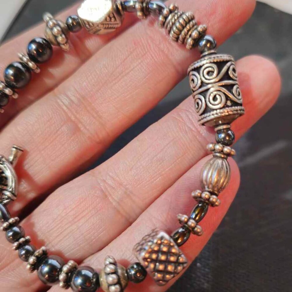 Artisan Crafted Beaded Toggle Bracelet